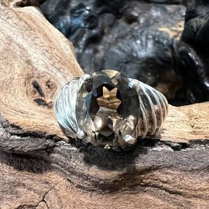 Vintage Clyde Duneier 3.63 ct Oval Smoky Quartz Ring Size 7 Sterling Silver CID